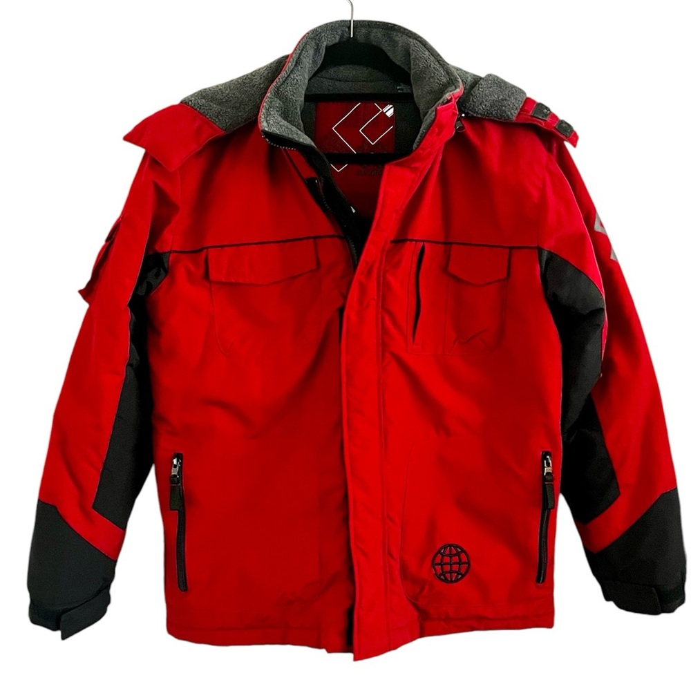 X Games $250 EUC Red Winter Jacket ski snowboard sport youth large, unisex small
